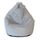 Poire Lisa en fausse fourrure Ø70xh100 cm grise