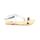 Sandales en cuir - argent
