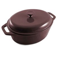 COCOTTE COCOTTE OVALE 33 CM FONTE EMAILLEE AUBERGINE COCOTTE COCOTTE OVALE 33 CM FONTE EMAILLEE AUBERGINE