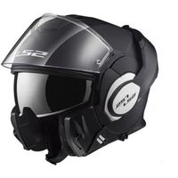 CASQUE MOTO SCOOTER LS2 Casque modulable Valiant + Cagoule - Noir Mat CASQUE MOTO SCOOTER LS2 Casque modulable Valiant + Cagoule - Noir Mat