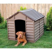 NICHE Niche L en plastique mocha pour chien - 84,5 x 79 NICHE Niche L en plastique mocha pour chien - 84,5 x 79