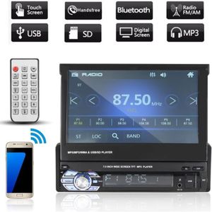 NEUFU 7" Bluetooth Autoradio Stéréo 1 DIN MP3 MP4 MP5 FM USB AUX NEUFU 7" Bluetooth Autoradio Stéréo 1 DIN MP3 MP4 MP5 FM USB AUX