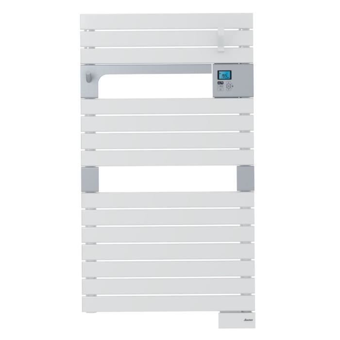 SAUTER Asama Radiateur Sèche-serviettes électrique - 500 watts - LCD - Programmable - Barres plates