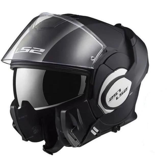 LS2 Casque modulable Valiant + Cagoule - Noir Mat