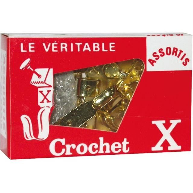 Crochet lot de 10 + épingles assorties