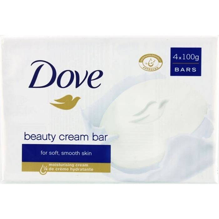 DOVE Savon Pain de beauté Original - Pour peau douce et sèche - Nourritn hydrate - 100 g
