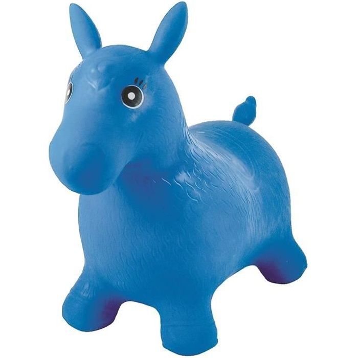 LEXIBOOK - Cheval sauteur gonflable Bleu - Mixte - A partir de 3 ans