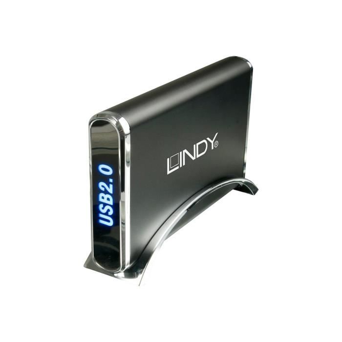 LINDY Boîtier aluminium pour disque dur 3 -5 USB 2.0 IDE / SATA\