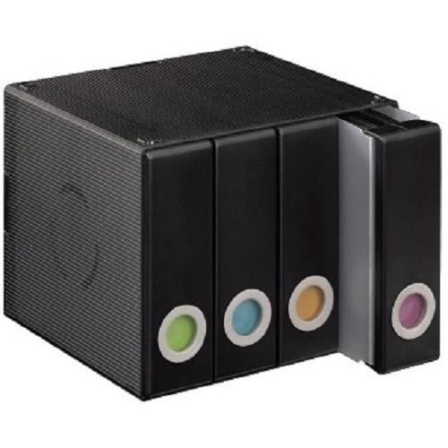 HAMA 00096105 Boîte de rangement - Pour 96 CD/DVD/Blu-ray - Transparent et noir