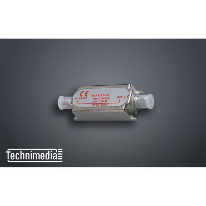 TECHNIMEDIA Amplificateur satellite Tv - Gain : 20dB