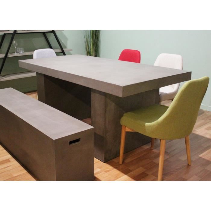 Table de repas en béton - salon et jardin - design contemporain loft ... Table de repas en béton - salon et jardin - design contemporain loft ...