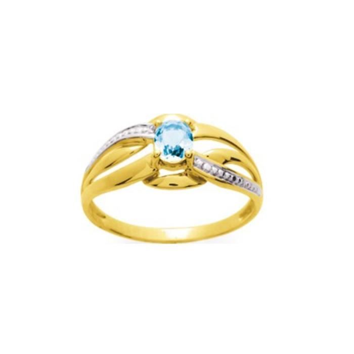 bague or bicolore topaze bague or bicolore topaze
