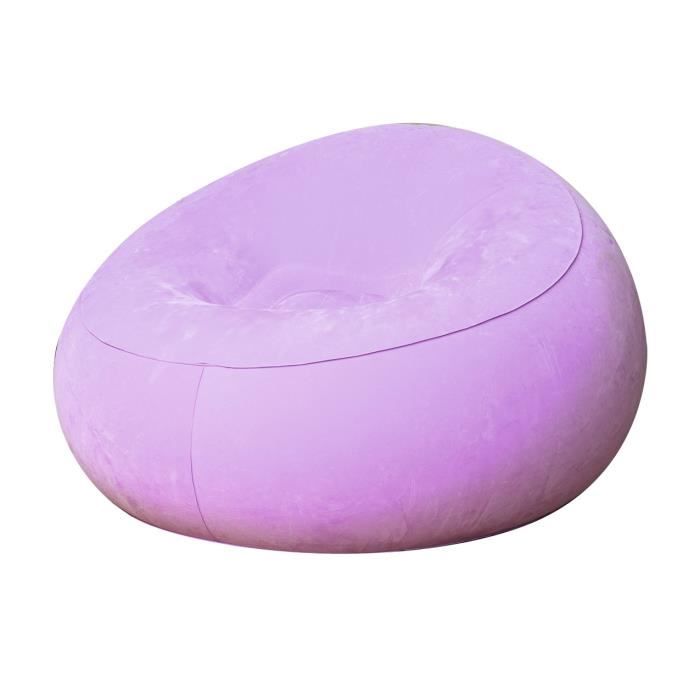 BESTWAY Pouf gonflable floqué - 3 couleurs assorties
