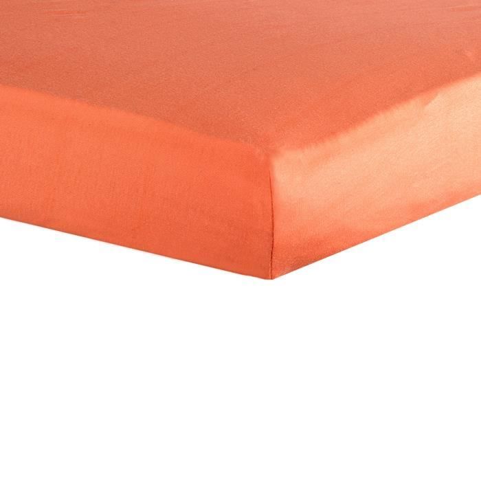 TROIS KILOS SEPT Drap housse - 40x80 cm - Corail