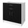 OBI Meuble bas de cuisine L 80 cm - Noir mat