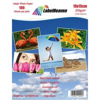 PAPIER PHOTO LabelHeaven - 100 Feuilles Papier Photo 10x15 cm ( PAPIER PHOTO LabelHeaven - 100 Feuilles Papier Photo 10x15 cm (