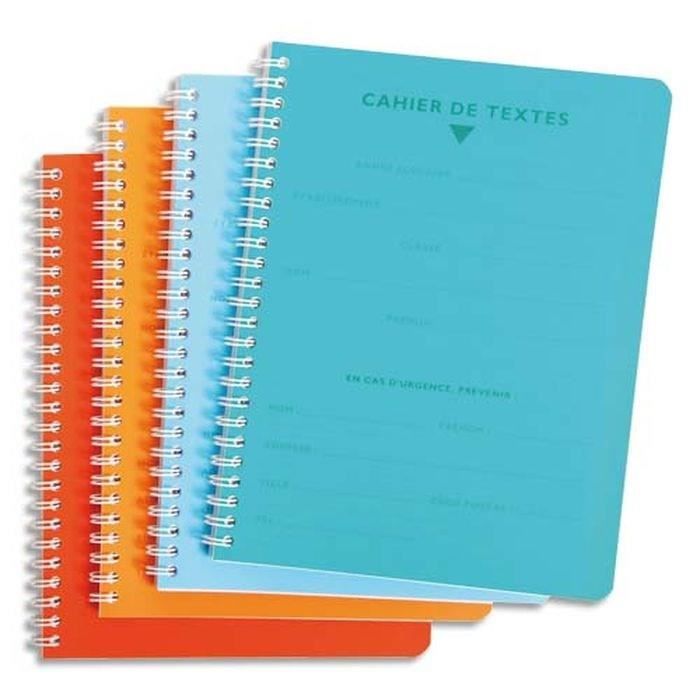 Difference Cahier De Texte Et Agenda Cahier de texte reliure intégrale 124 pages séyès - Achat / Vente