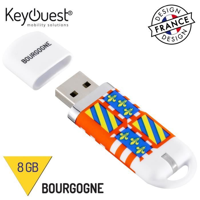KEYOUEST Clé USB Bourgogne - 8 Gb