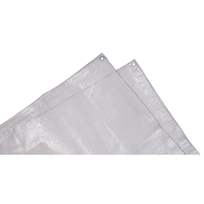 TECHIT Bâche armée transparente lourde 140g/m² - 4 x 5m