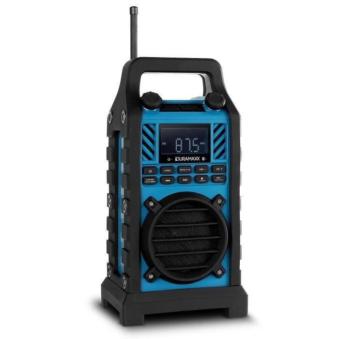 Duramaxx Enceinte de chantier DABDAB+ MP3 AUX Bluetooth bleue Achat