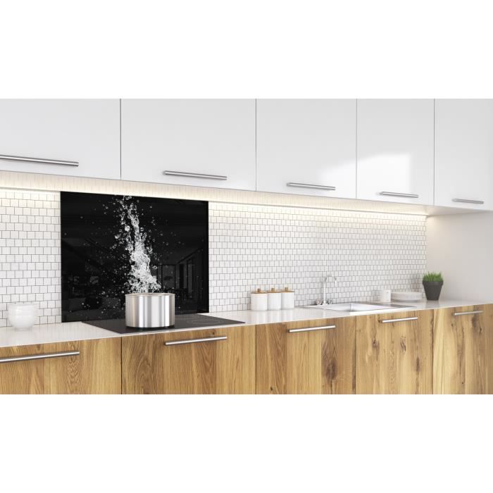 Fond de hotte "Eclaboussure d'eau sur1