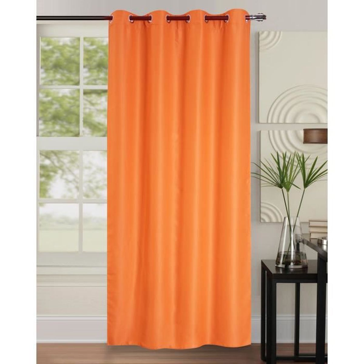 Rideau occultant Orange - Achat / Vente rideau - Cdiscount Rideau occultant Orange - Achat / Vente rideau - Cdiscount