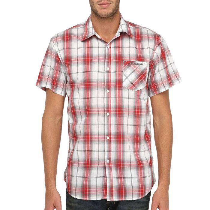 LONGBOARD Chemise Homme Rouge, blanc et gris   Achat / Vente CHEMISE