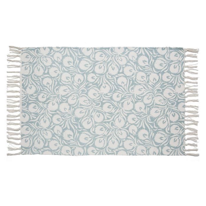 Tapis imprimé - 60X90cm - Bleu