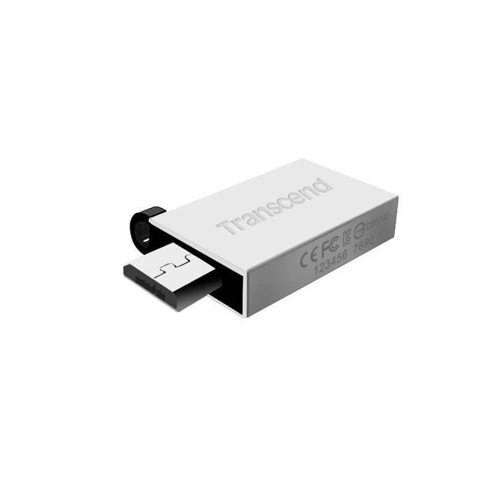 TRANSCEND Clé USB JETFLASH 380 - 16 Go - Placage Argent