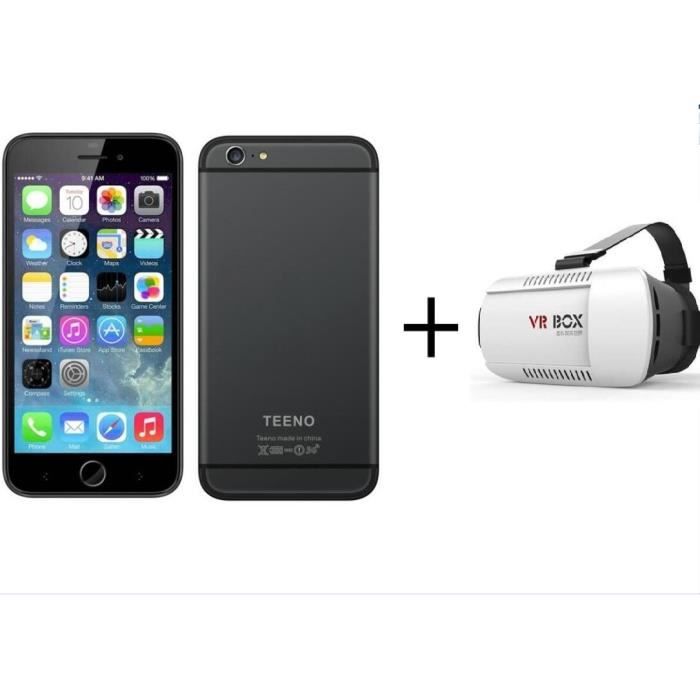 TEENO® 5.5" téléphone Portable 3G Smartphone + 3D VR BOX Réalité Virtuelle Lunettes casque