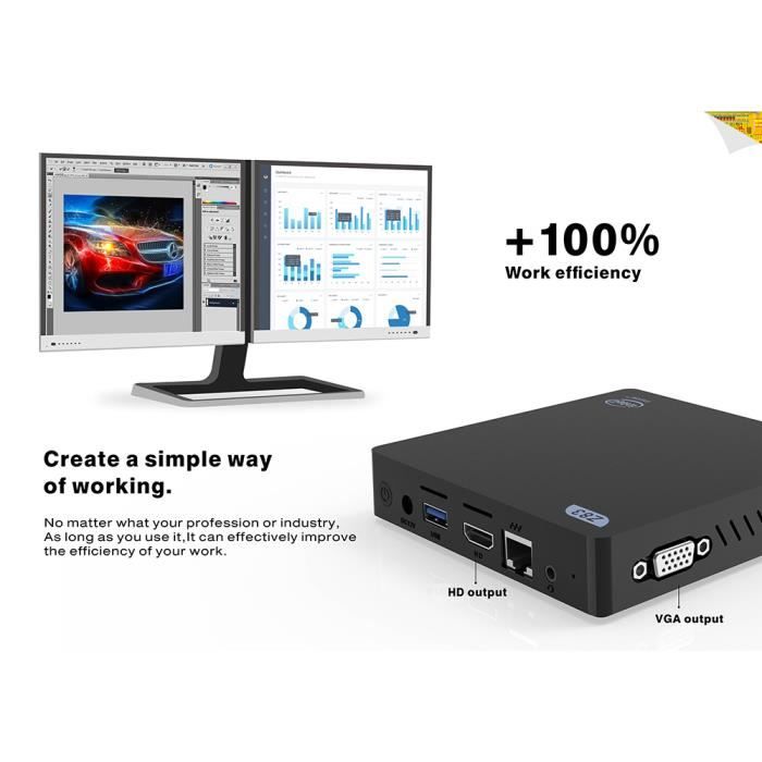 Z83 - V Mini PC Windows-4 GB+ 64 GB-Intel Atom1