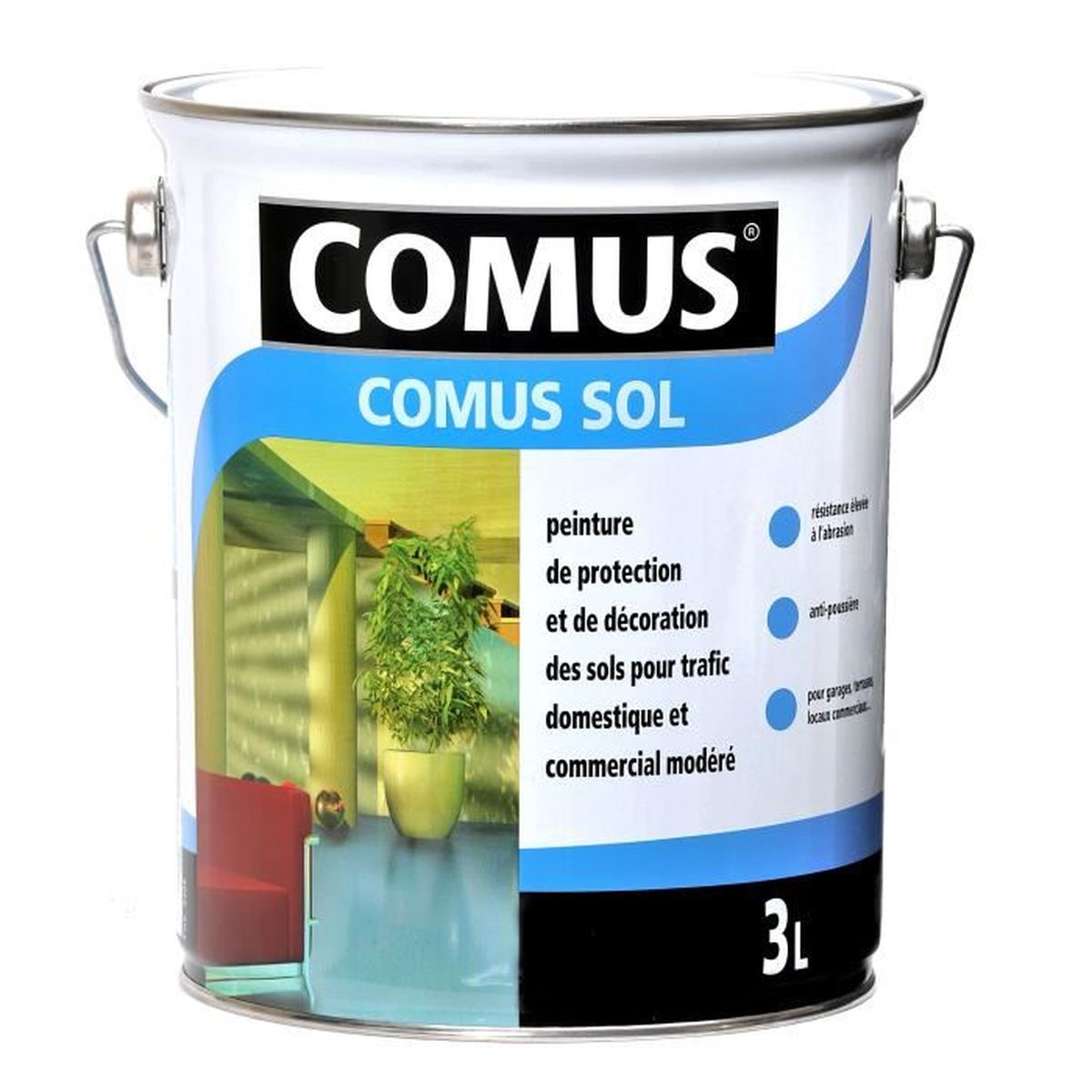 Comus Sol Peinture Alkyde Uréthane Pour Les Sols Soumis à Un