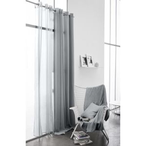 TODAY Rideau Occultant 140x260 100% polyester Zinc TODAY Rideau Occultant 140x260 100% polyester Zinc