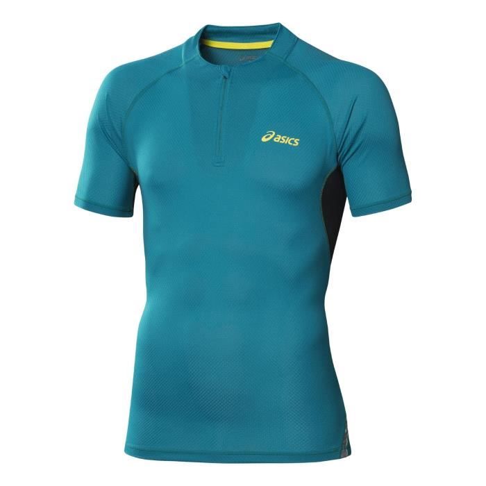 ASICS T-Shirt Running Trail et Demi-zip Technique Homme
