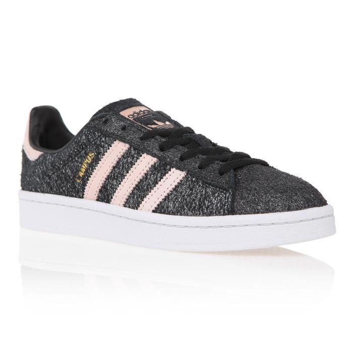 ADIDAS ORIGINALS Baskets Campus Femme - Noir et Rose