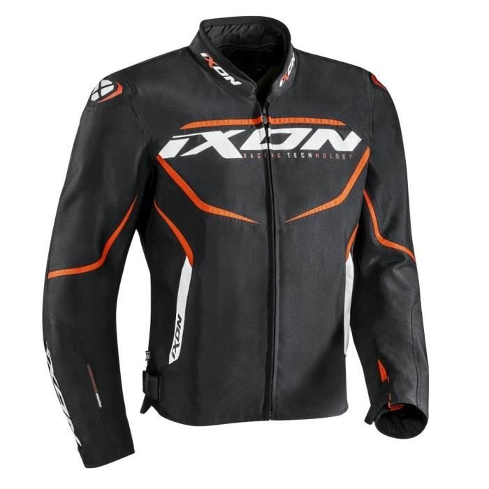 IXON Blouson de moto Sprinter - Noir / Orange