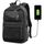 Sac à Dos Hommes de Charge USB Rétro Toile Trou d'