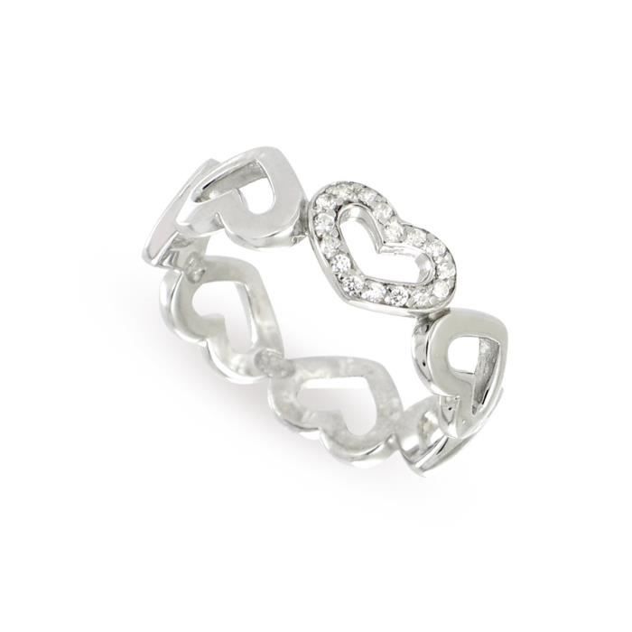 TOUS MES BIJOUX Bague Argent 925° et Oxydes Zirconium Femme
