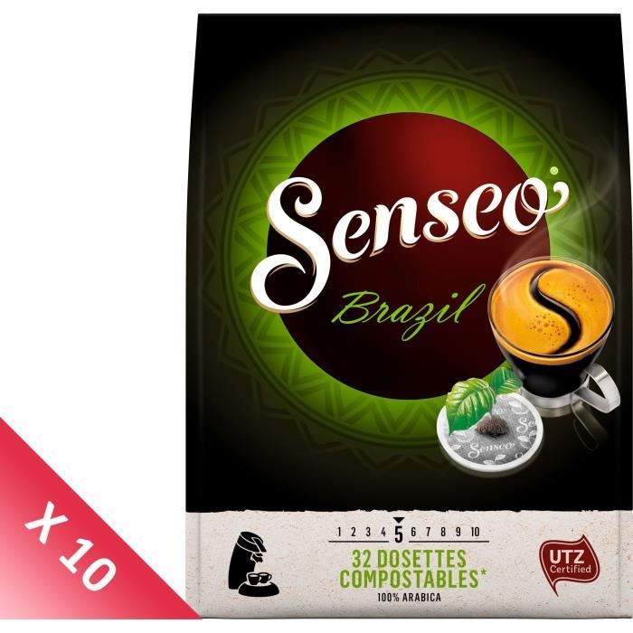 SENSEO Café Sélection de Brésil - 10 paquets de 32 dosettes