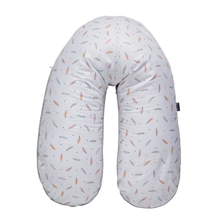 CANDIDE Coussin de maternité Jersey - Imprimé plumes