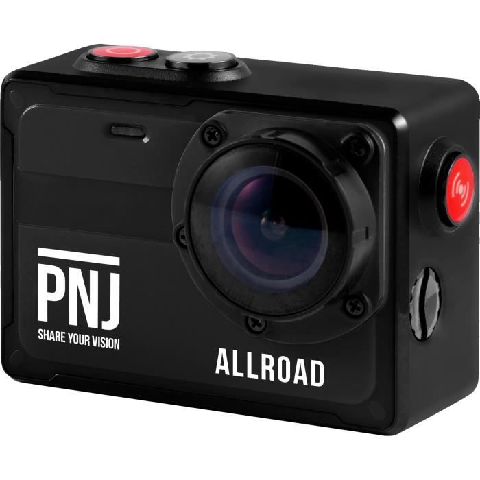 PNJ CAMALLROAD Action cam - 4K/Ultra HD - Étanche - Grand Angle 130° - 8MP