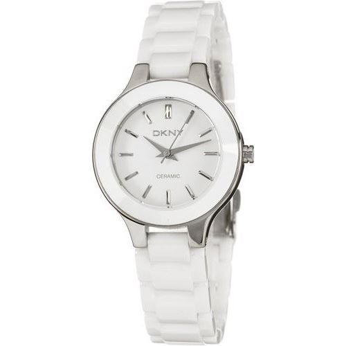 Montre Femme DKNY - Cadran Bleu Rectangulaire - Bracelet Maillon Argenté - Occasion
