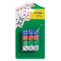 JEU SOCIÉTÉ - PLATEAU COFALU KIM'PLAY 12 Dés De 18mm JEU SOCIÉTÉ - PLATEAU COFALU KIM'PLAY 12 Dés De 18mm