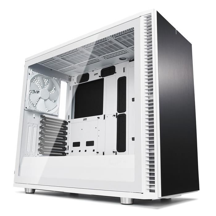 Fractal Design Define S2, White, Glass, Clear
