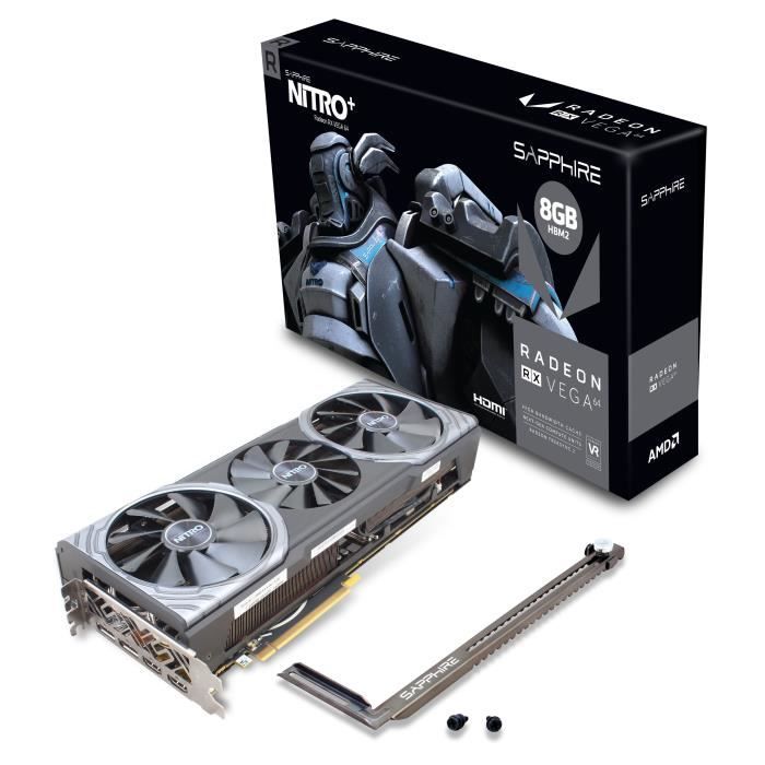 Carte graphique SAPPHIRE RADEON RX VEGA 64 Nitro+ (UEFI) - Fréquence 1580 MHz (11275-03-40G)