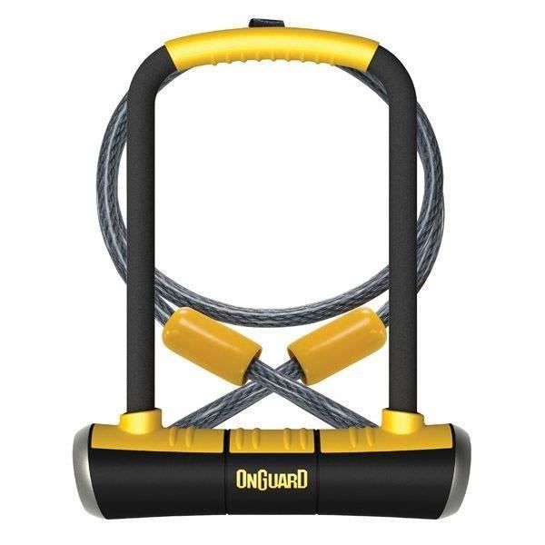ONGUARD Antivol Vélo Pitbull DT - 115 X 230 mm - 14 mm + 120 cm X 10 mm