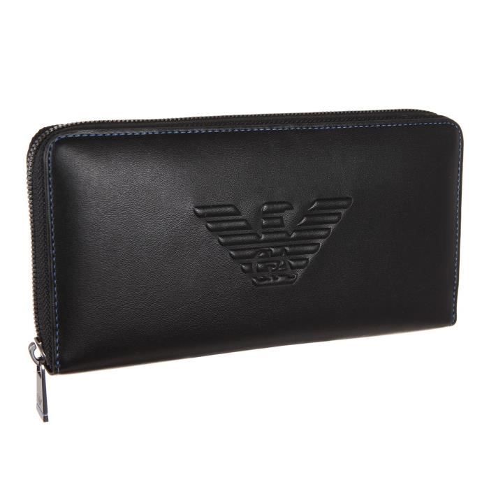 EMPORIO ARMANI Portefeuille Y4R169YG90J81072 - Noir - Homme