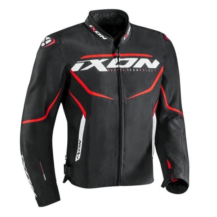 IXON Blouson de moto Sprinter - Noir / Rouge