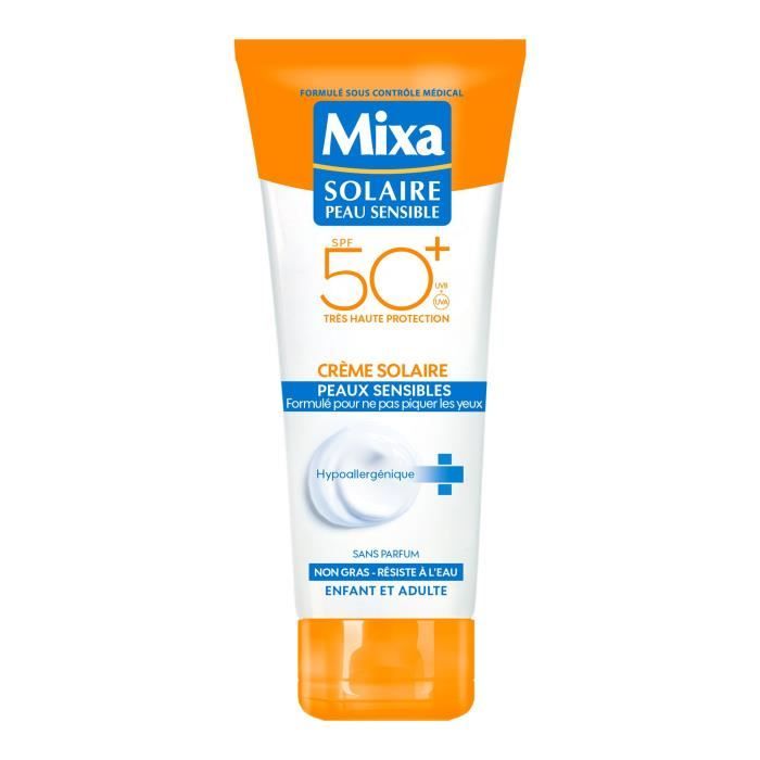 MIXA Creme solaire Peaux Sensibles - SPF 50 - 75 ml