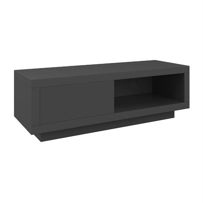 Meuble Anthracite 120 cm avec clapet Graphite   Emplacement pour